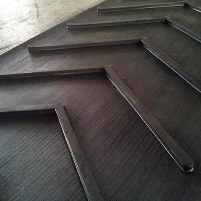 Anti Slip Open / Closed Type Chevron Conveyor Belts