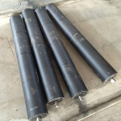 Grooved Black Steel Plants Hdpe Conveyor Roller